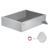 VEVOR Maple Syrup Evaporator Pan, 11.2 Gallon, 162 Cups of 8.8oz Maple Syrup, Flat Evaporator Pan with 1 Valve and 3 Heating Methods, 304 Stainless Steel Maple Syrup Pan for Home, Outdoor