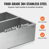Food-grade 304 stainless steel (SUS304 1.5mm) - anti-corrosion, rust proof, easy to clean