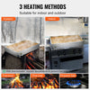 3 heating methods - suitable for indoor and outdoor use (firewood, charcoal, propane gas)