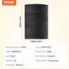 VEVOR Electric Fence Wire, 1000Ft 305M Portable Polywire, 1/4" Diameter 2 Copper Strands for Reliable Conductivity and Rust Resistance, Fencing Rope Line for Horse, Cattle, Livestock