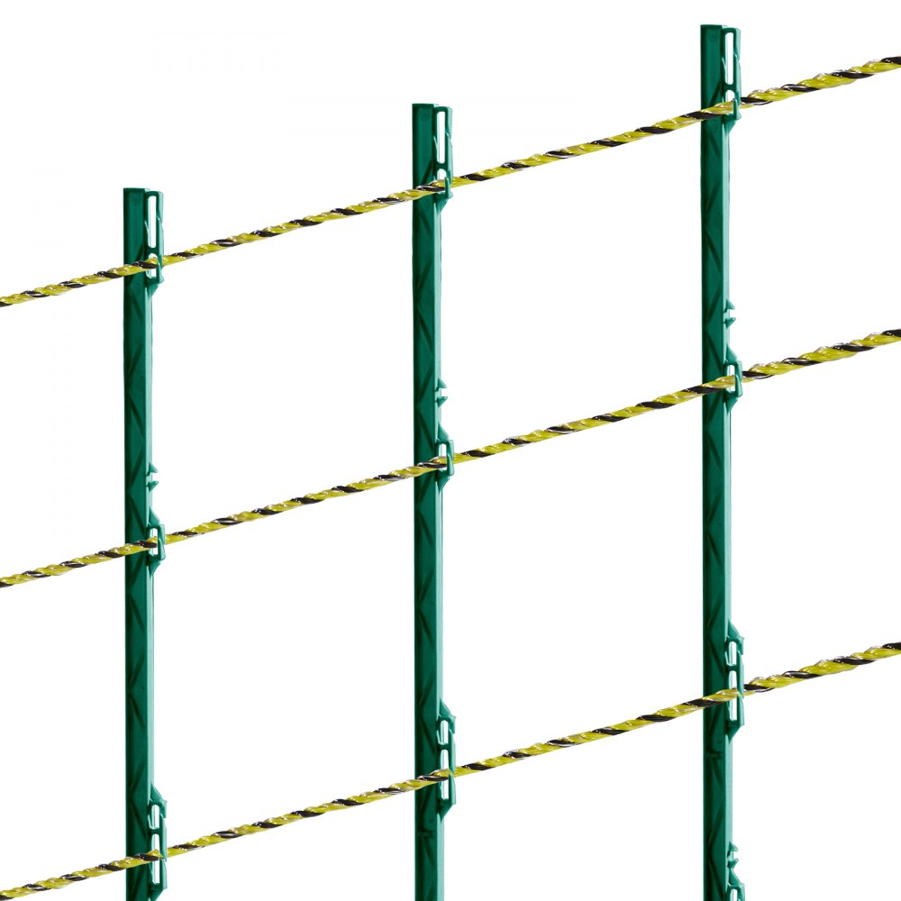 VEVOR Electric Fence Wire, 3366Ft 1026M Portable Polywire, 1/8" Diameter 6 Stainless Steel Strands for Reliable Conductivity and UV, Rust Resistance, Fencing Rope Line for Horse, Cattle, Livestock