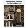 VEVOR Fence Post Driver, Heavy Duty T Post Driver with Handles, Metal Manual Pounder Rammer for U-Channel,Wooden Fence, Fits T-Posts with Inner Diameter up to 6.1in,Ideal for Farm, Garden, Yard