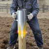 VEVOR Fence Post Driver, Heavy Duty T Post Driver with Handles, Metal Manual Pounder Rammer for U-Channel,Wooden Fence, Fits T-Posts with Inner Diameter up to 6.1in,Ideal for Farm, Garden, Yard