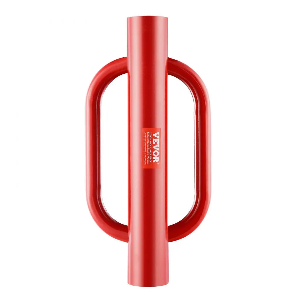 VEVOR Fence Post Driver with Handles, 4.11 in Inner Diameter T Post Pole Pounder, 22LB Heavy Duty Carbon Steel Hand Post Rammer, Farm Fencing Hole Digger for U Channel, Sign Pole, Wooden Post, Red
