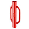 VEVOR Fence Post Driver with Handles, 4.11 in Inner Diameter T Post Pole Pounder, 22LB Heavy Duty Carbon Steel Hand Post Rammer, Farm Fencing Hole Digger for U Channel, Sign Pole, Wooden Post, Red
