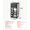 VEVOR 12U Network Rack 10.2 Inch Depth Open Frame Server Rack Vented Shelf, for 10 Inch Network IT Equipment A/V Devices, Supports Up to 200 lbs, with Side Translucent Panels & 2 Top Handles, SBC Tray