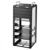 VEVOR 12U Network Rack 10.2 Inch Depth Open Frame Server Rack Vented Shelf, for 10 Inch Network IT Equipment A/V Devices, Supports Up to 200 lbs, with Side Translucent Panels & 2 Top Handles, SBC Tray
