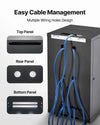 VEVOR 22U network cabinet wall mount server rack enclosure - multiple wiring holes cable management feature