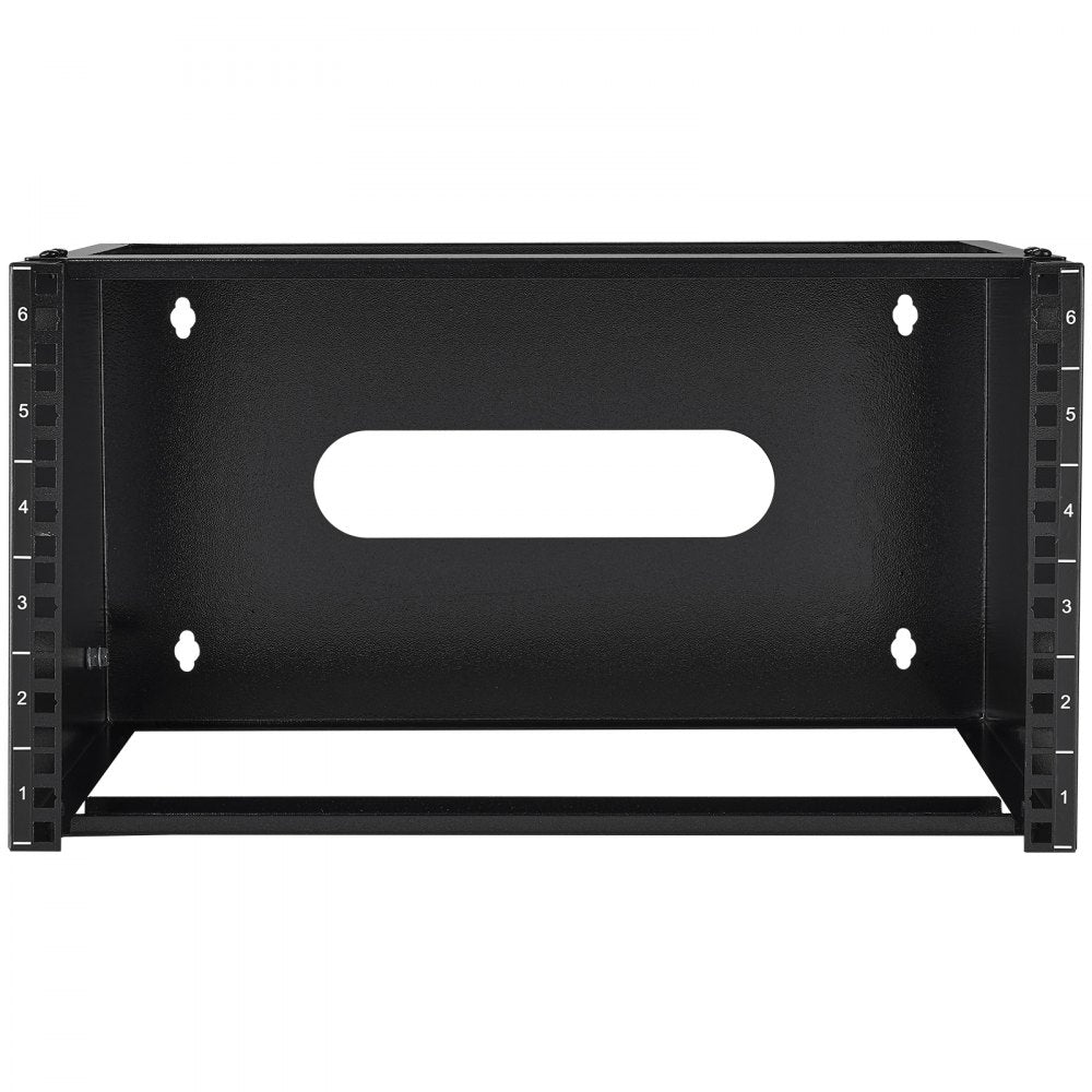 VEVOR 6U Wall Mount Network Rack, 14 in/355.6 mm Depth, 50 lbs/22.68 kg Max Weight Capacity Wall Mount Server Rack with Cage Nuts, 19"/482.6 mm for Shallow Server IT Equipment and Network Switches