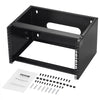 VEVOR 6U Wall Mount Network Rack, 14 in/355.6 mm Depth, 50 lbs/22.68 kg Max Weight Capacity Wall Mount Server Rack with Cage Nuts, 19"/482.6 mm for Shallow Server IT Equipment and Network Switches