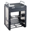 VEVOR 6U Network Rack 7.87 Inch Depth Open Frame Server Rack Vented Shelf, for 10 Inch Network IT Equipment A/V Devices, Supports Up to 200 lbs, with Side Translucent Panels & 2 Top Handles, SBC Tray