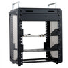 VEVOR 6U Network Rack 7.87 Inch Depth Open Frame Server Rack Vented Shelf, for 10 Inch Network IT Equipment A/V Devices, Supports Up to 200 lbs, with Side Translucent Panels & 2 Top Handles, SBC Tray