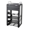 VEVOR 9U Network Rack 7.87 Inch Depth Open Frame Server Rack Vented Shelf, for 10 Inch Network IT Equipment A/V Devices, Supports Up to 200 lbs, with Side Translucent Panels & 2 Top Handles, SBC Tray