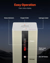 VEVOR hydrogen inhalation machine easy operation diagram with labeled controls