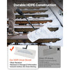 VEVOR Snow Pusher Shovel, 24 in Wide Outdoor Snowplow Shovel with Ergonomic Grip, HDPE Plastic Blade, Winter Shovels with Segmented Handle, Portable Snow Removal Tool for Driveway Garden Camping