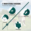 VEVOR 5 Feet Fence Post, 10 Pack U-Channel Heavy Duty Metal Fence Posts, Sturdy Steel Fence Stakes for Garden Yard, Lawn, Farms and Outdoor Wire Fencing, Green
