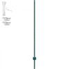 VEVOR 6 Feet Fence Post, 6 Pack U-Channel Heavy Duty Metal Fence Posts, Sturdy Steel Fence Stakes for Garden Yard, Lawn, Farms and Outdoor Wire Fencing, Green
