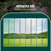 VEVOR 6 Feet Fence Post, 10 Pack U-Channel Heavy Duty Metal Fence Posts, Sturdy Steel Fence Stakes for Garden Yard, Lawn, Farms and Outdoor Wire Fencing, Green