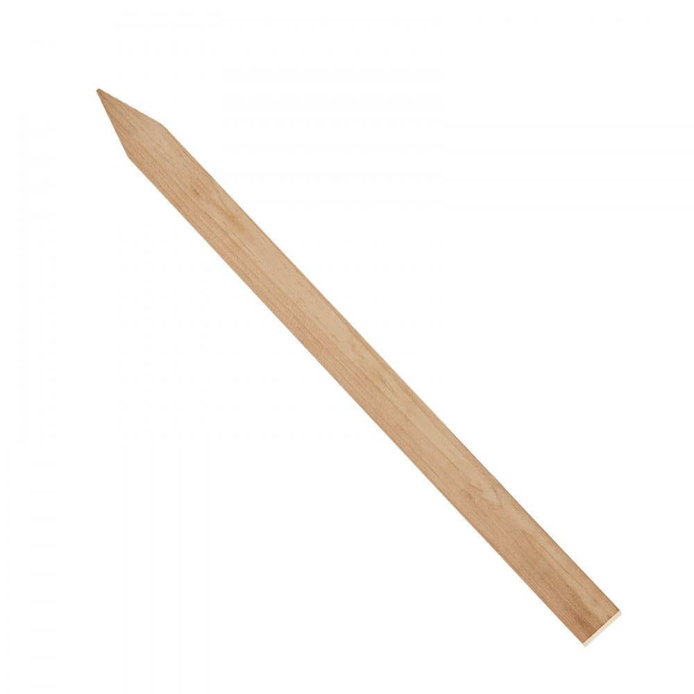 VEVOR Wooden Garden Stakes, 25 Pcs 24 x 0.5 x1.5 in Survey Grading Stakes, Garden Ground Stake with Sharp Point, Fir Wood Plant Support Stake, Sign Posts for Silt Fence Backyard Boundaries Baselines