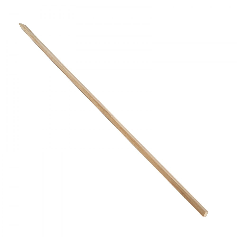 VEVOR Wooden Garden Stakes, 25 Pcs 48x0.5x0.69 in Survey Grading Stakes, Garden Ground Stake with Sharp Point, Fir Wood Plant Support Stake, Sign Posts for Silt Fence Backyard Boundaries Baselines