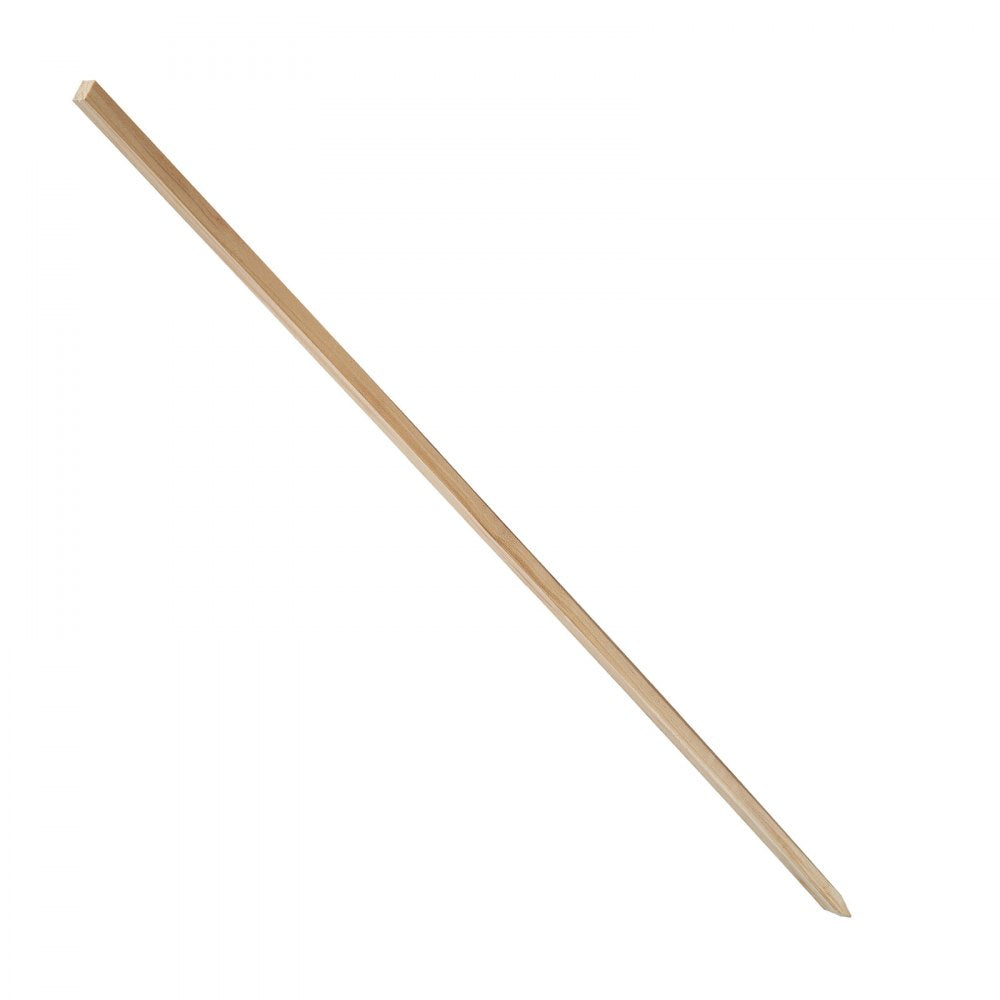 VEVOR Wooden Garden Stakes, 25 Pcs 48x0.5x0.69 in Survey Grading Stakes, Garden Ground Stake with Sharp Point, Fir Wood Plant Support Stake, Sign Posts for Silt Fence Backyard Boundaries Baselines