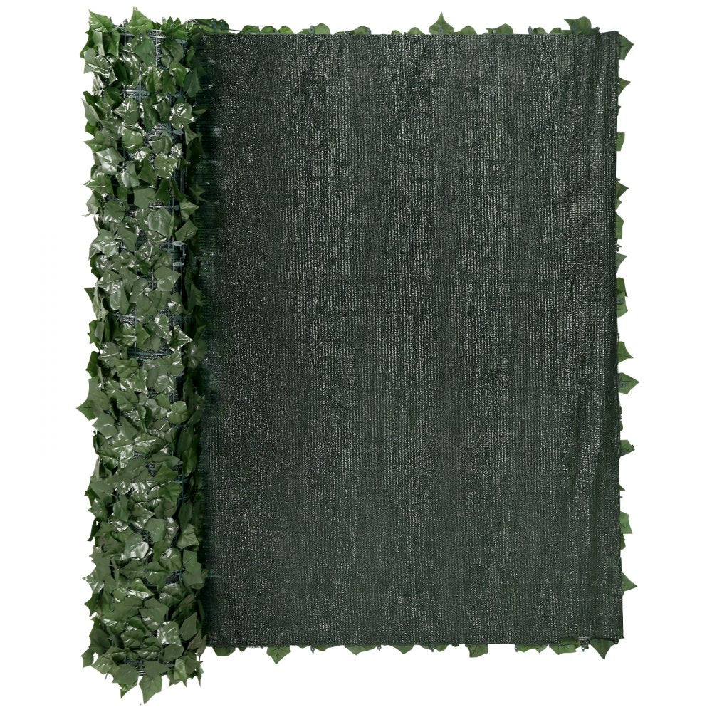 VEVOR Ivy Privacy Fence, 59 x 98 in Artificial Green Wall Screen, Greenery Ivy Fence with Mesh Cloth Backing and Strengthened Joint, Faux Hedges Vine Leaf Decoration for Outdoor Garden, Yard, Balcony