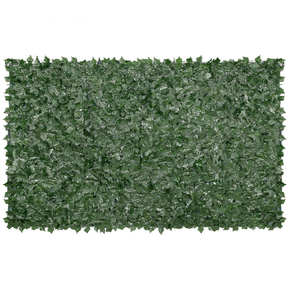 VEVOR Privacy Ivy Fence, 59 x 118in Artificial Green Wall Screen, Greenery Ivy Fence with Mesh Cloth Backing and Strengthened Joint, Faux Hedges Vine Leaf Decoration for Outdoor Garden, Yard, Balcony