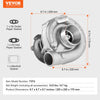 VEVOR Turbo Turbocharger with Gasket Kit, Turbo Charger Replacement for Car Engines, Compatible with 1.5L-4.0L Engine Displacements, Heat Resistance Engine Turbocharger with K418 Alloy Impeller