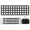 VEVOR Tailgate Net, 60 in x 18 in, Heavy Duty Cargo Net for Truck Bed with 4 Adjustable Telescopic Straps, Extendable & Durable, Flexible Adjustment, Suitable for Pickup, Trailer, Truck, Jeep, SUV