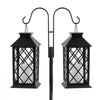 VEVOR Double Shepherds Hooks for Outdoor, 8 Pack 108 Inch Heavy Duty Bird Feeder Pole, 3/4 Inch Thick Garden Hooks for Hanging Hummingbird Feeder, Plant Baskets, Solar Light Lanterns,Wind Chimes