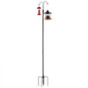 VEVOR Double Shepherds Hooks for Outdoor, 8 Pack 76 Inch Heavy Duty Bird Feeder Pole, 3/4 Inch Thick Garden Hooks for Hanging Hummingbird Feeder, Plant Baskets, Solar Light Lanterns,Wind Chimes