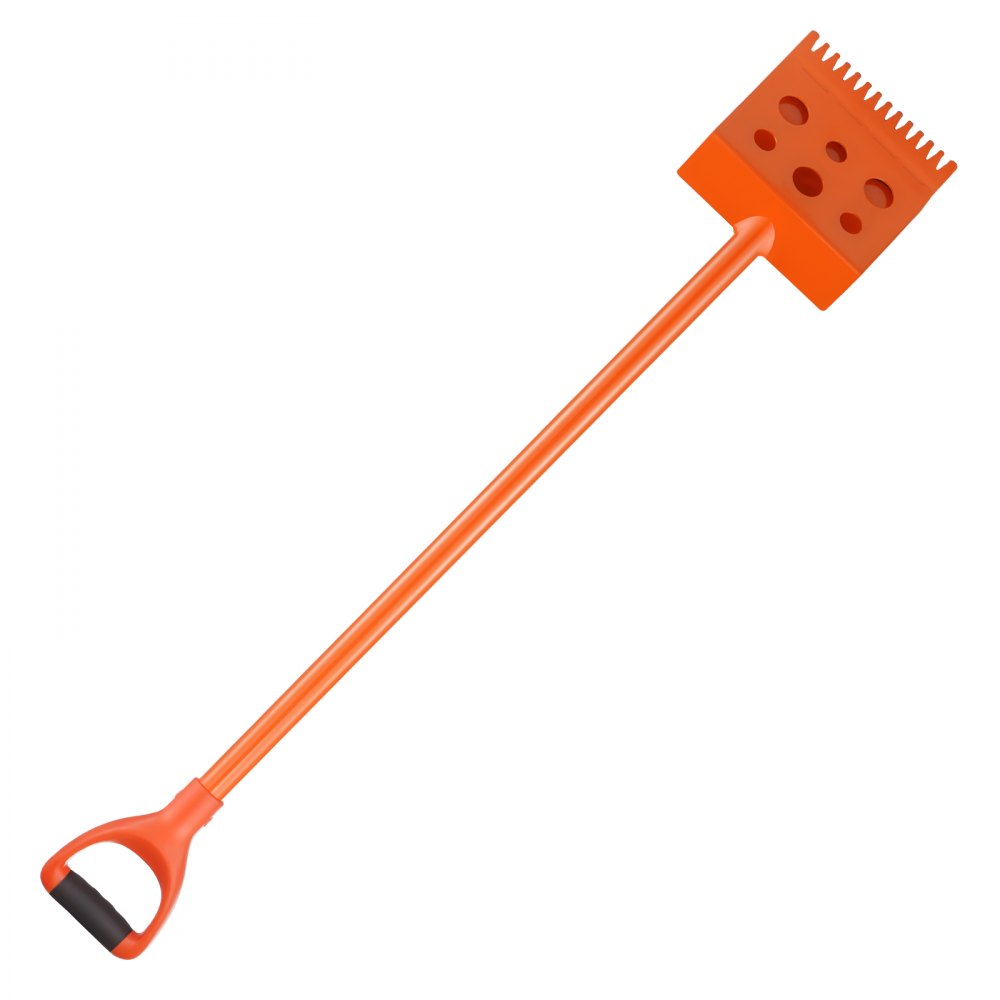 VEVOR Shingle Shovel 4 Pack, D-Grip Handle Shingle Roof Ripper, High Hardness 45# Steel & Lightweight Easy Tearing Off Roofing & Nails Tool, ideal for Commercial and Residential Use,Orange