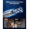 VEVOR 2026 Upgraded Sewer Camera with WiFi, 65.6ft/20m Drain Pipeline Camera, IP68 Snake Plumbing Cameras with Light- 12 LEDS, Wireless WiFi Connectivity to Phone/Tablet for Sewer Duct Pipe Inspection