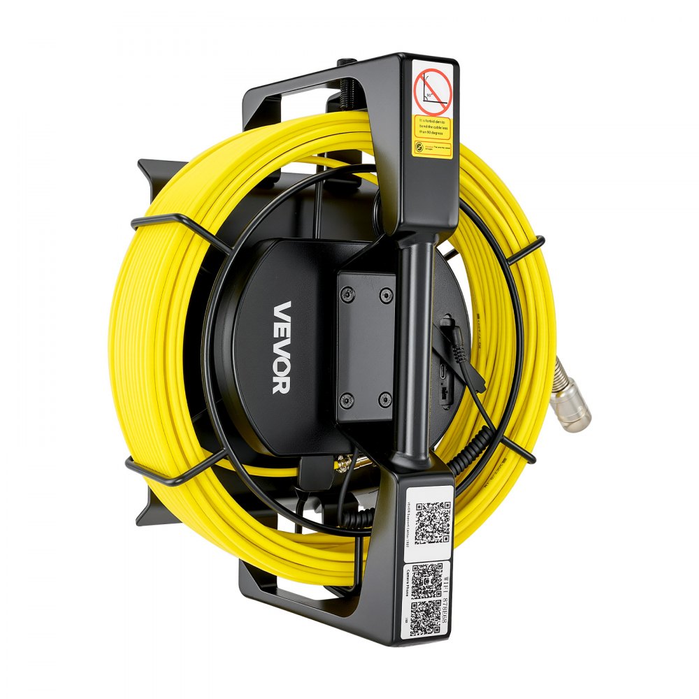 VEVOR 2026 Upgraded Sewer Camera with WiFi, 98.4ft/30m Drain Pipeline Camera, IP68 Snake Plumbing Cameras with Light- 12 LEDS, Wireless WiFi Connectivity to Phone/Tablet for Sewer Duct Pipe Inspection