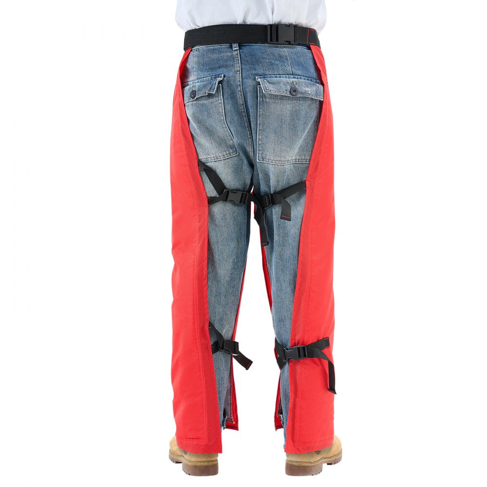 VEVOR Apron Style Chainsaw Chaps, Class C, 8 Layers Chainsaw Pants with Adjustable Belt & Gear Pocket,  Chain Saw Chaps for Men/Women, Chainsaw Safety Equipment for Loggers Forest Workers, Large