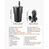 VEVOR Sewage Grinder System, 1 HP, 5100 GPH Cast Iron Sewage Pump with Basin, Grinding Blade, 120V Automatic Outdoor Water/Seepage Collection and Removal System with Float Switch, 2" Discharge, Black