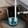 VEVOR Sewage Grinder System, 1 HP, 5100 GPH Cast Iron Sewage Pump with Basin, Grinding Blade, 120V Automatic Outdoor Water/Seepage Collection and Removal System with Float Switch, 2" Discharge, Black