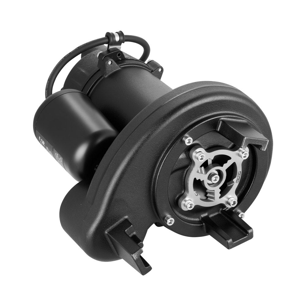 VEVOR Sewage Grinder System, 1 HP, 5100 GPH Cast Iron Sewage Pump with Basin, Grinding Blade, 120V Automatic Outdoor Water/Seepage Collection and Removal System with Float Switch, 2" Discharge, Black
