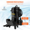 VEVOR Submersible Sewage Pump, 3/4 HP, 5880 GPH, 1050W, Durable Cast Iron, Includes 2" Outlet and 10 ft Piggy-back Float Switch, Ideal for Septic Tanks, Basements
