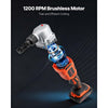 VEVOR Cordless Metal Nibbler, with 18 V 2000 mAh Battery, 1200 RPM Brushless Motor, Electric Nibbler Metal Cutter with Plastic Carrying Case for Cutting Stainless Steel, Aluminum, and Copper Sheet