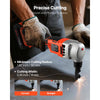 VEVOR Cordless Metal Nibbler, with 18 V 2000 mAh Battery, 1200 RPM Brushless Motor, Electric Nibbler Metal Cutter with Plastic Carrying Case for Cutting Stainless Steel, Aluminum, and Copper Sheet