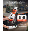 VEVOR Cordless Metal Nibbler, with 18 V 2000 mAh Battery, 1200 RPM Brushless Motor, Electric Nibbler Metal Cutter with Plastic Carrying Case for Cutting Stainless Steel, Aluminum, and Copper Sheet