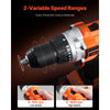 VEVOR Tool Combo Kit, 20V Max Cordless 2-Tool Combo Kit, with 1/2 in Impact Drill, 1/4 in Impact Driver, Compact Cordless Power Tool Combo Kit with 4.0 Ah Batteries, Screws, Charger, and Cloth Bag