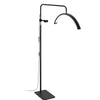 VEVOR Half Moon Light for Esthetician, 23 inch Dimmable LED Floor Lamp Lash Light for Eyelash Extensions, Arched Eyelash Lamp with Phone Holder, Remote Control, for Beauty, Skincare, Eyebrows, Tattoo