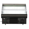 VEVOR Open Air Merchandiser, 4.6 cu. ft. Shelving Commercial Refrigerator, Grab and Go Fan Cooling Display Cooler, with LED Lighting, Night Curtain, Horizontal for Restaurants, Stores, Office