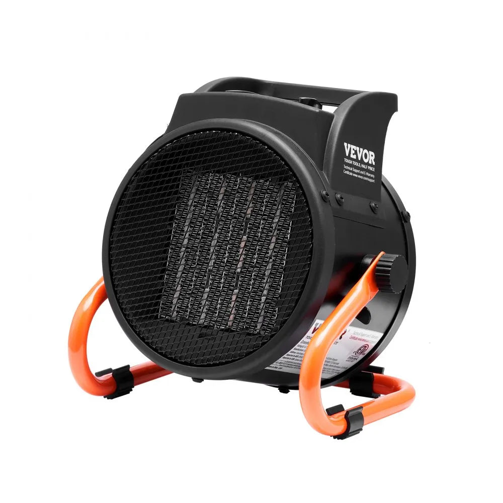 VEVOR Greenhouse Heater, 1500W PTC Fast Heating with Overheat Protection, 3-Speed Setting Small Grow Tent Heater, Electric Portable Heater Fan for Green House, Flower Room, Workplace