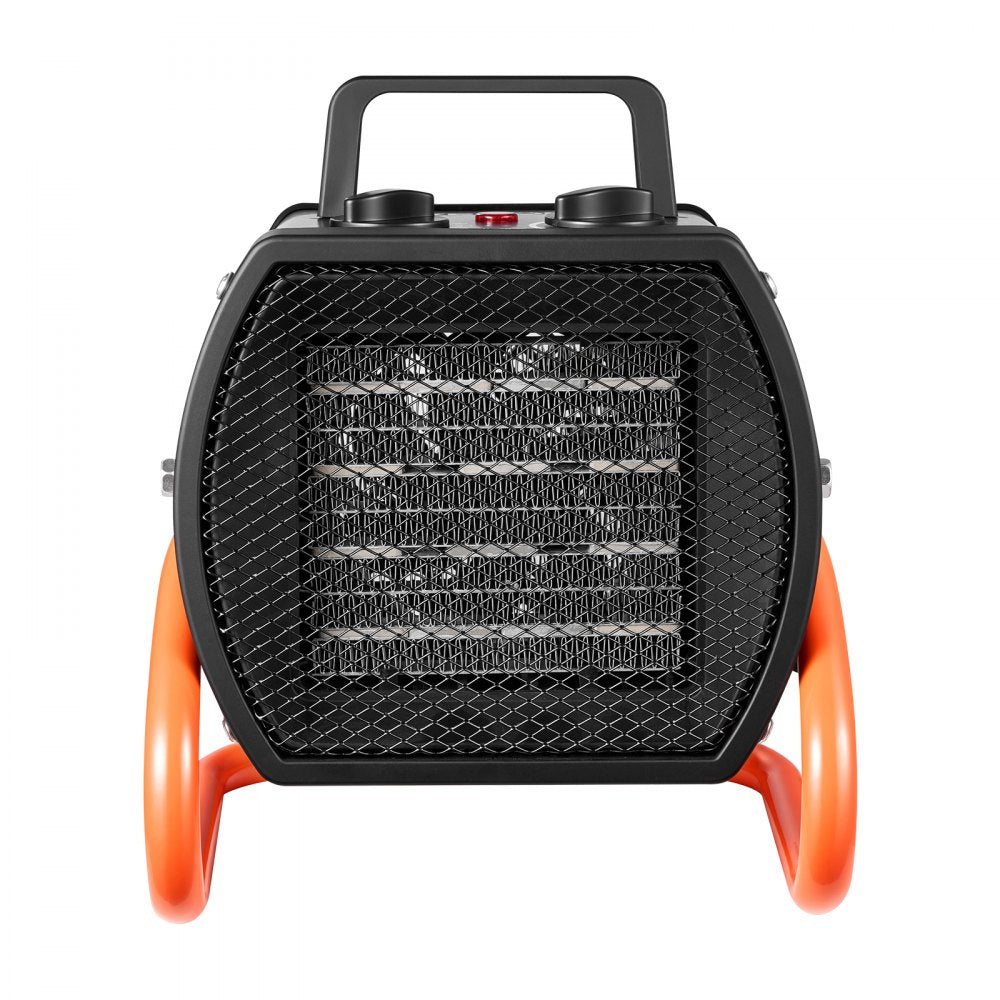 VEVOR Greenhouse Heater, 1500W Electric PTC Space Heater with Fan, Low & High Heat Modes, 40° Adjustable Angle, Overheat Protection, Portable for Grow Tent, Small Greenhouse, Flower Room, Home Office