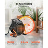 VEVOR Greenhouse Heater, 1500W Electric PTC Space Heater with Fan, Low & High Heat Modes, 15° Adjustable Angle, Overheat Protection, Portable for Grow Tent, Small Greenhouse, Flower Room, Home Office