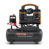 VEVOR 2.1 Gallon Air Compressor, 1.2HP 2.2 CFM@90PSI Air Compressors with Max. 116PSI Pressure, Oil Free Compressor Tank for Auto Repair, Tire Inflation, Spray Painting, Woodwork Nailing