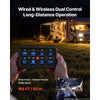 VEVOR 8 Gang Switch Panel Circuit Control Wireless Remote Up to 165 ft, for 12-24V Car Truck Pickup Boat UTV SUV, RGB Auto-Dimmable with Toggle Momentary Strobe, 1440W 60A Relay System, Waterproof
